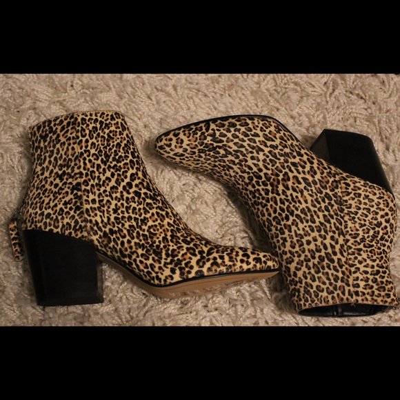 Dolce Vita Leopard Booties - Picture 1 of 3
